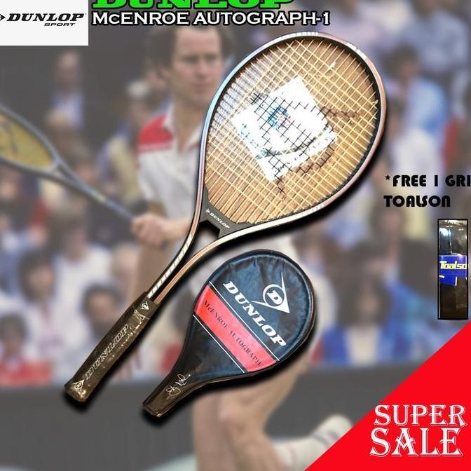 Raket Tenis Tennis Dunlop McEnroe Autograph Mid-Size ORIGINAL