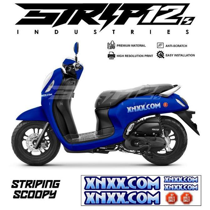 STICKER XNXX STRIPING SCOOPY BEAT GENIO VESPA