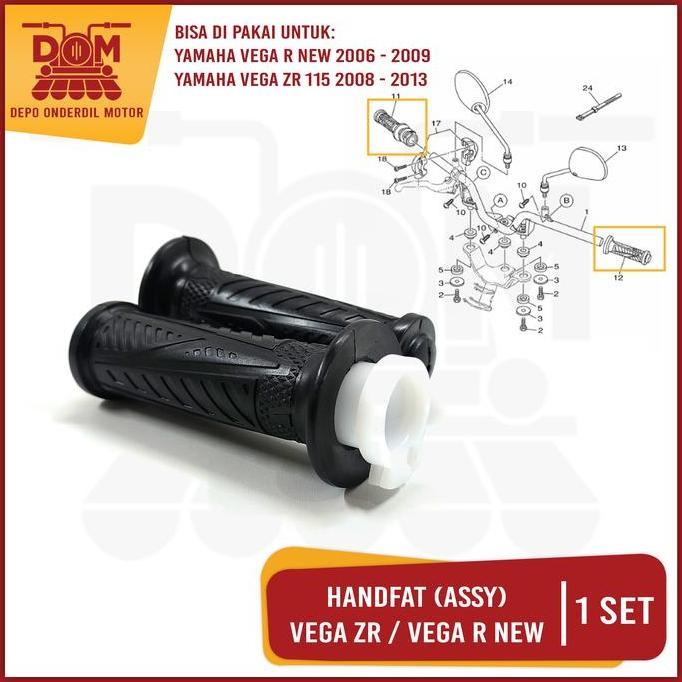 Handfat Assy Vega ZR Vega R New (PSP) Hanfat Handgrip Karet Pipa Gas Vega ZR Vega R New Harga Per Se