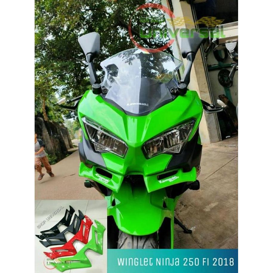 Winglet Ninja 250 Fi 2018 aksesoris motor Winglet Ninja 250 Fi 2018 2019 2020 WINGLET NINJA NEW 2018