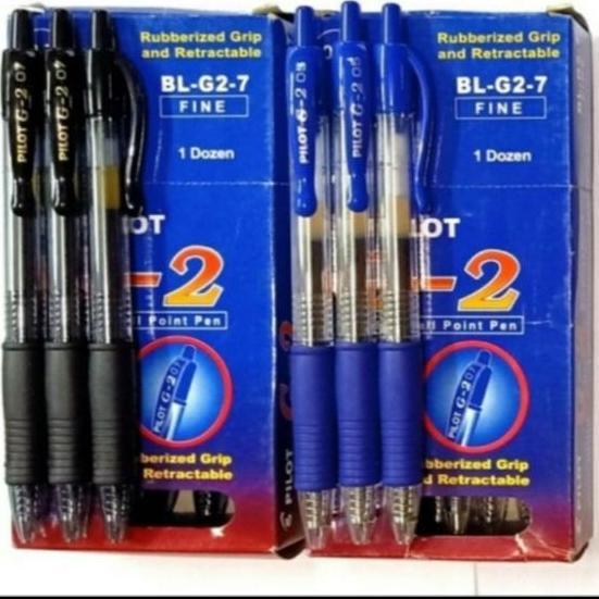 Balpoin pilot G2/pen pilot/pulpen pilot G2 hitam dan biru