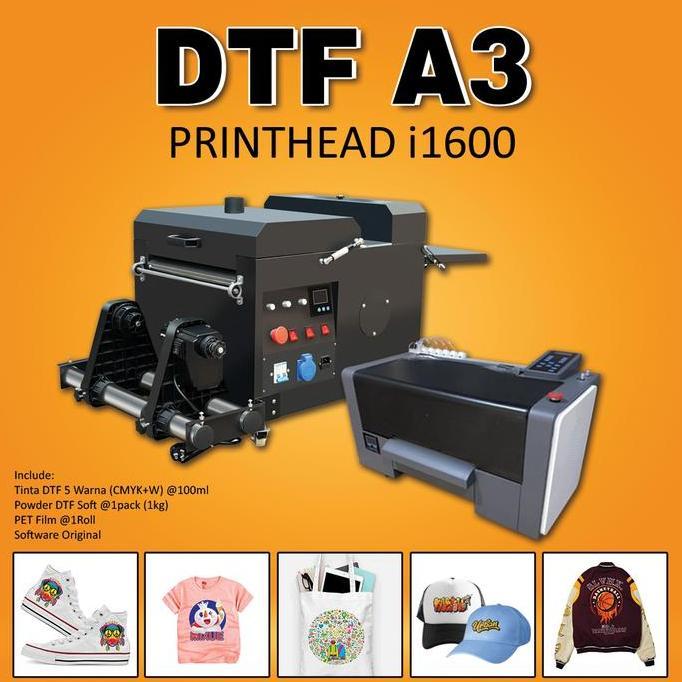 Paket Mesin Sablon Kaos / Printer Sablon DTF Ukuran A3 / 30 CM Build Up Pabrik (Include Peti Kayu)