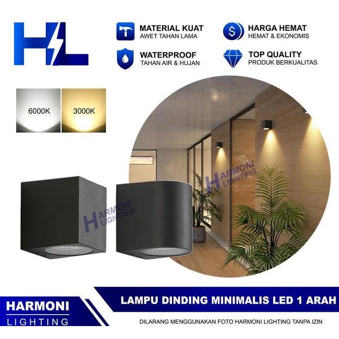 TERMURAH - Lampu Dinding Outdoor Hias Tempel Teras Minimalis Bohlam Fitting MR16