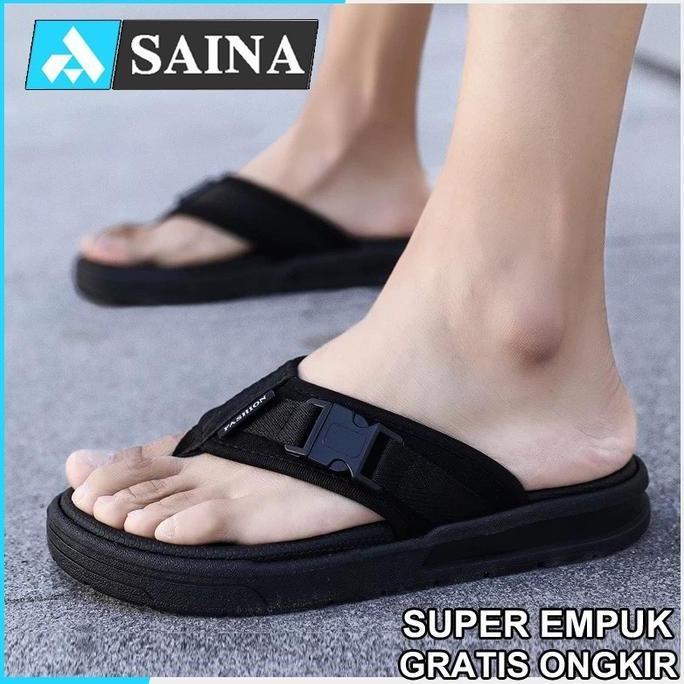 DV169 }} Sandal Jepit Pria EVA Terbaru Casual Kekinian Dewasa Karet Sendal Pria Keren Flip Flop Dewa