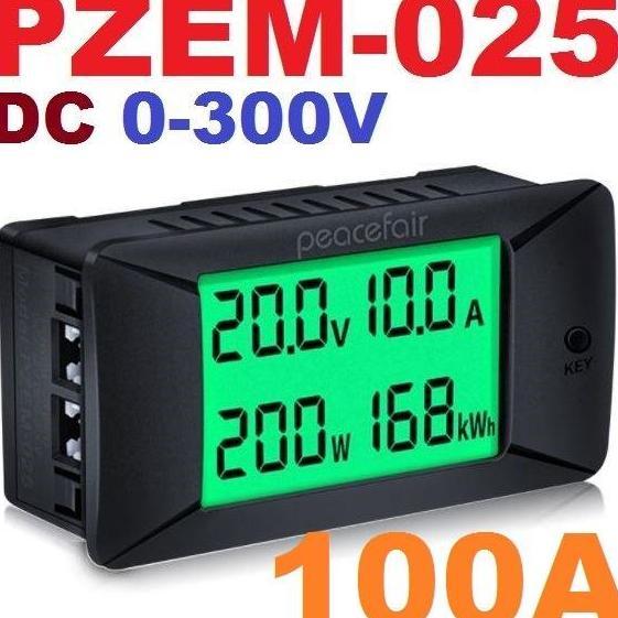 DC Watt Meter PZEM-025  Peacefair Volt ampere KWH Meter