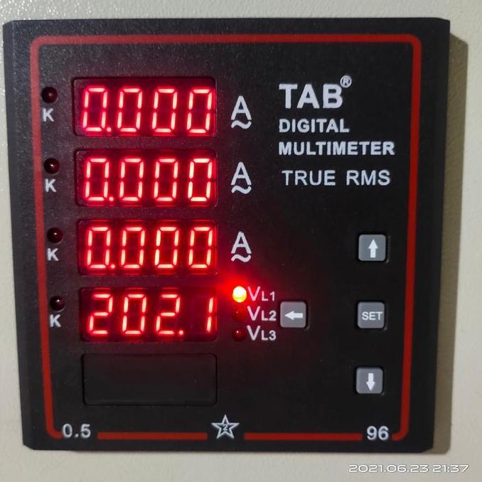 ampere meter digital 3 phase tab