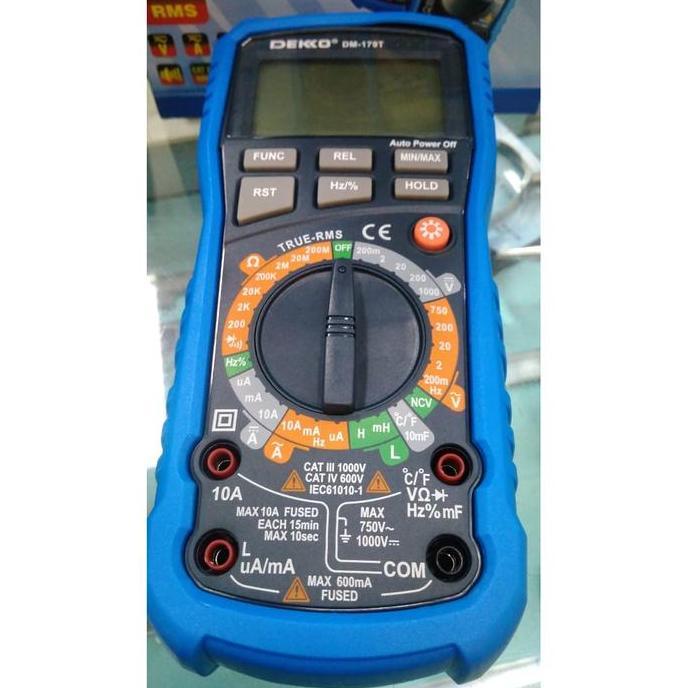 Digital Multimeter DEKKO DM-179T Multitester DM179T dan Thermometer