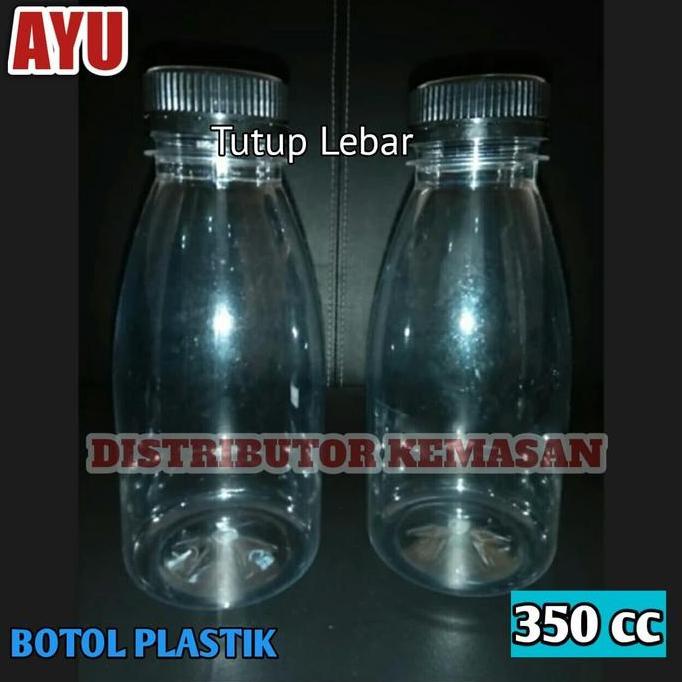 BOTOL AYU 350ML PLASTIK PET TEBAL KEMASAN MINUMAN PUDOT JUS SUSU MADU