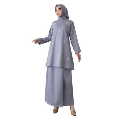 Terbaru Baju Kurung Melayu Wanita Bordir Bahan Katun Toyobo Fodu