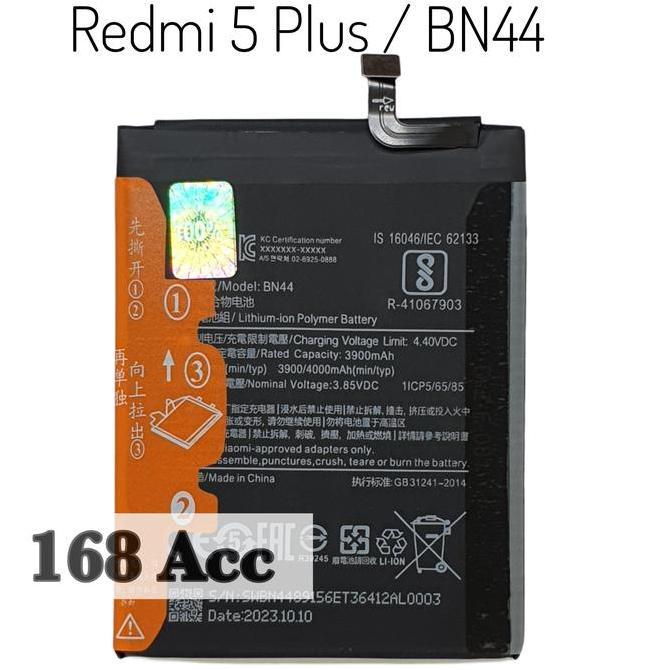 Baterai Batere Xiaomi Redmi 5 Plus 5+ Batre Xiaomi BN44 BN 44 Original