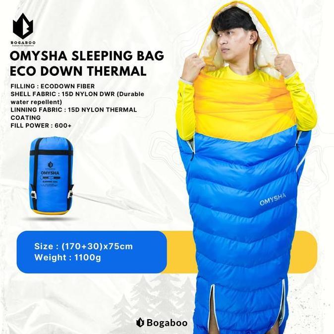 Sleeping Bag Thermal Omny ECODOWN FP 600+ Seri OMYSHA - sleeping bag thermal Bivy - sleeping bag the