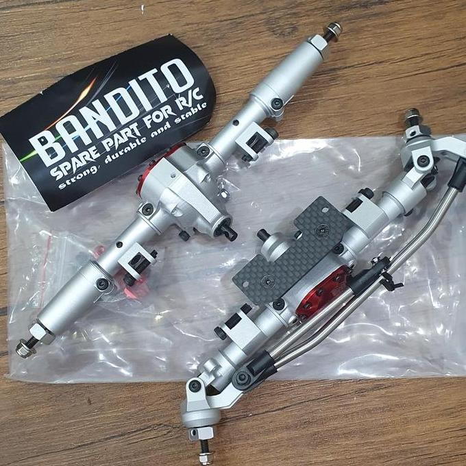 BANDITO GARDAN STRAIGHT AXIAL AXLE FRONT & REAR ALUMINUM 1/10 ORIGINAL DAN TERPERCAYA