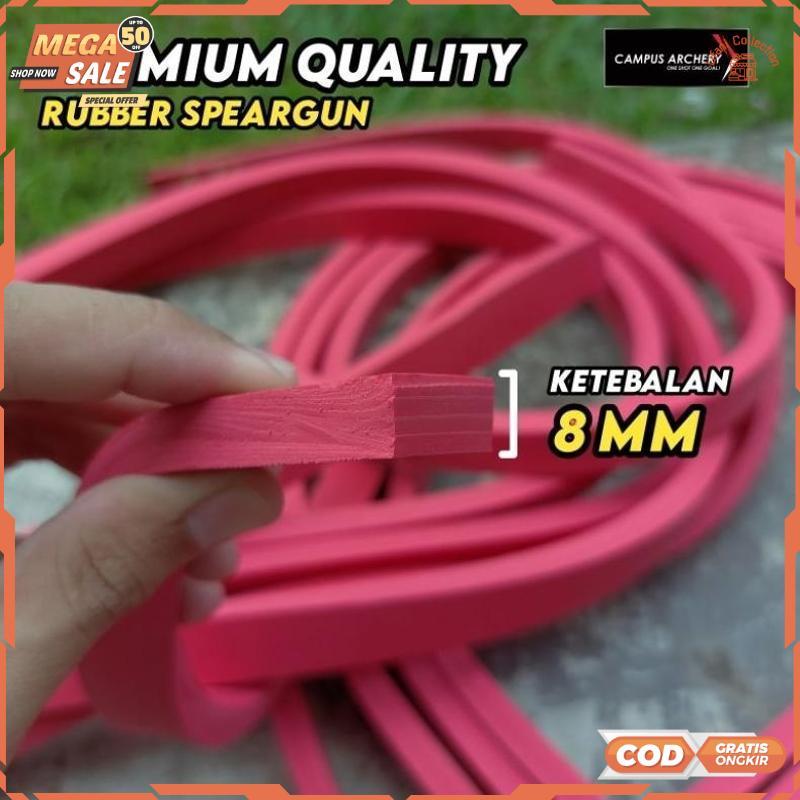 Berkualitas KARET SPEARGUN 8MM PIPIH / KARET PANAH IKAN GEPENG 8MM RUBBERBAND SPEARFISHING BEST SELL