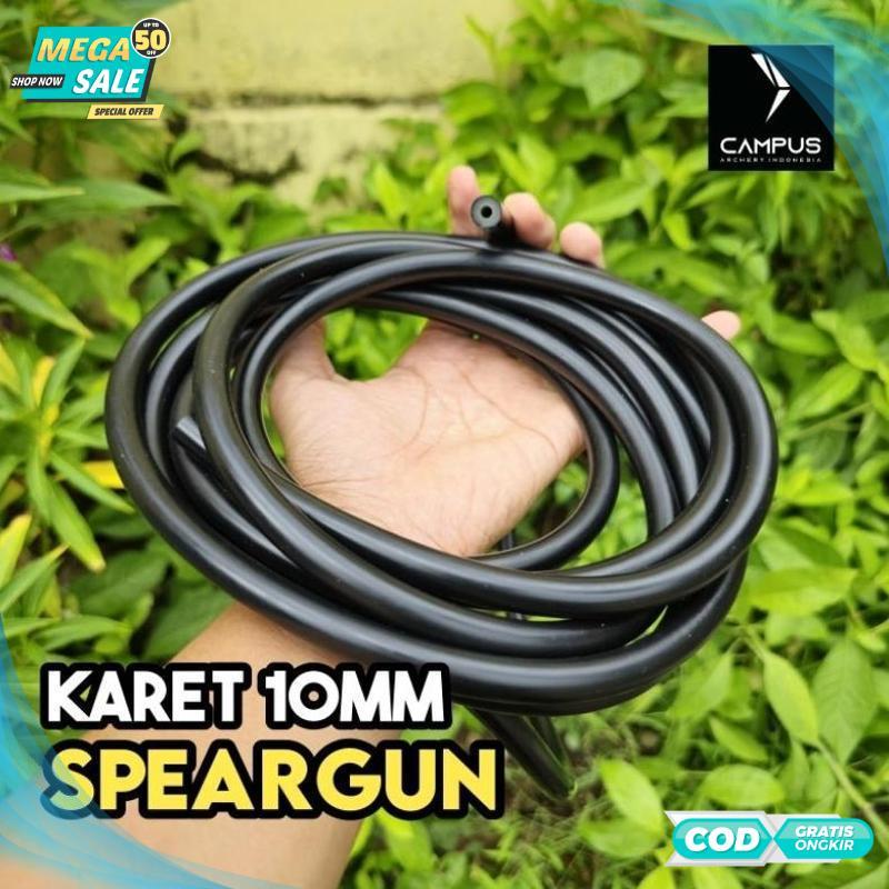 Termurah Karet Panah Ikan 10mm Hitam Spearfishing Rubber Best Quality - 2025 COD Termurah Terlaris B