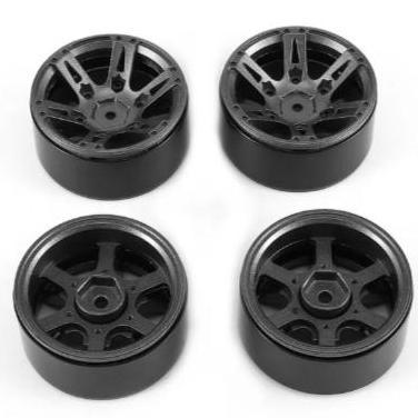 4 PCS VELG METAL RIM BEADLOCK 1.9 RC SCX10 AXIAL MN86KS AX-615 ORIGINAL DAN TERPERCAYA