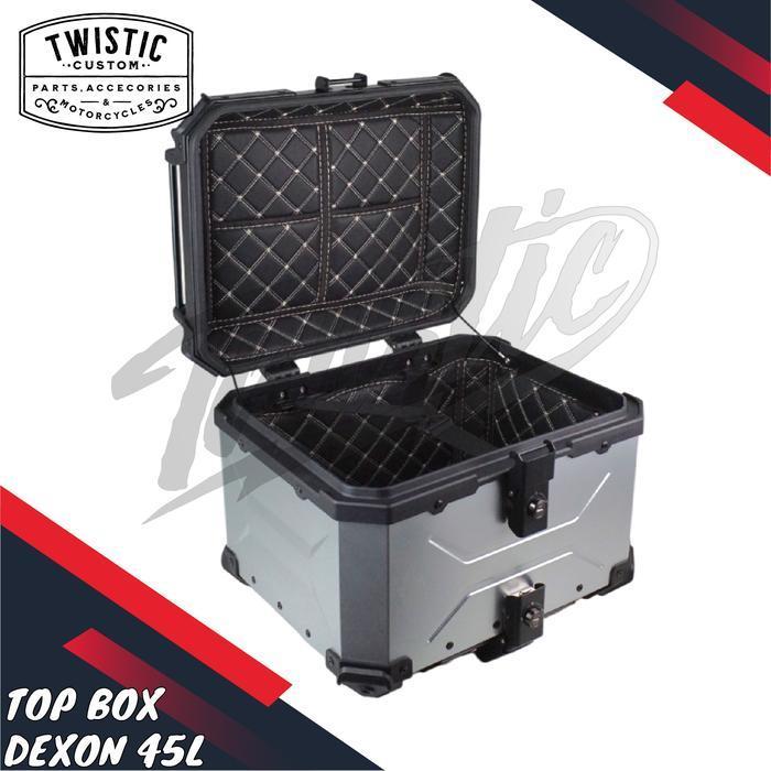 (Termurah) Top Box Pannier Tas Boks Bagasi Box Belakang Touring Dexon 45L 45 Liter Bmw G 310 R 1200 