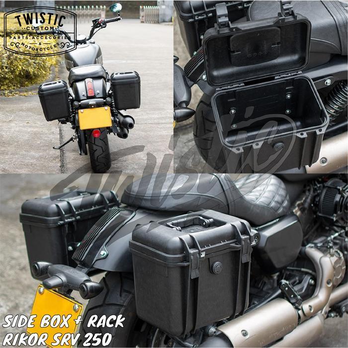 (Best Saller) Side Box Side Bag Boks Bracket Tas Samping Pannier Rikor Motor Qjmotor Qj Motor Srv 25