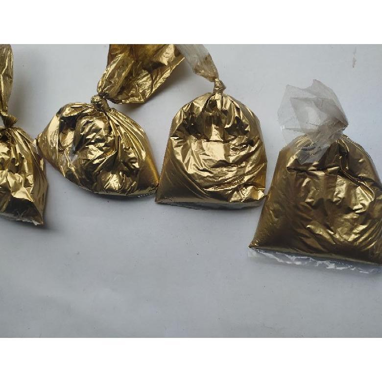 raja rawrr shop - CAT EMAS GOLD BROM 100 gram serbuk halus untuk wayang kertas besi kayu