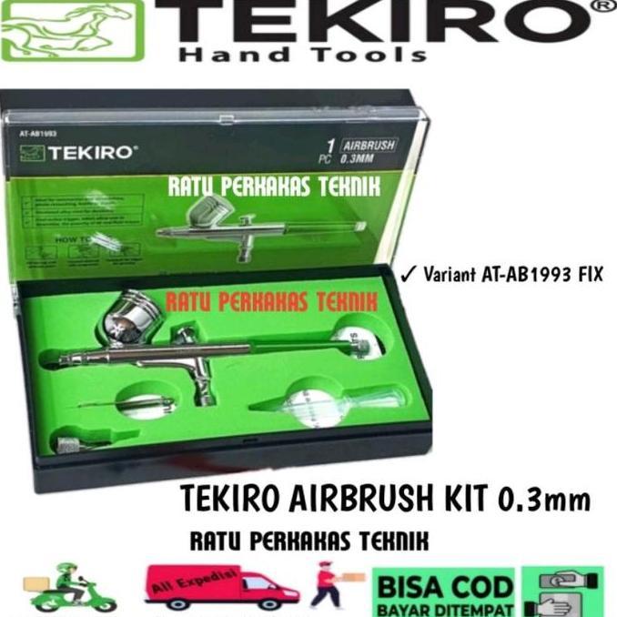 Promo Tekiro Air Brush Kit Paint Spray Gun Lukis Spet Air Pen Brush 0.3 Mm At-Ab1993 Airbrush Fix Or