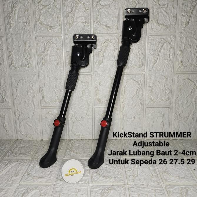 Jagang Samping STRUMMER Sepeda MTB 26 27.5 29 Roadbike 700c Standar Parkir Adjustable Baut 2 Lubang 