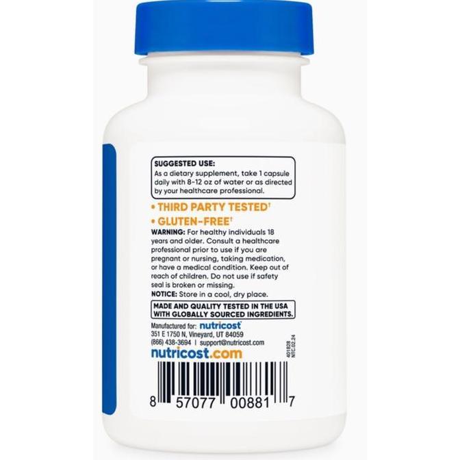 Nutricost Bilberry 1200 Mg 90 Capsules Eye Vitamin Mata Vision Original