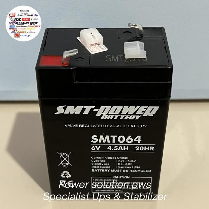 Aki Baterai 6 Volt 4 Ah 6v 4.5 Ah mobil motor mainan Lampu emergency