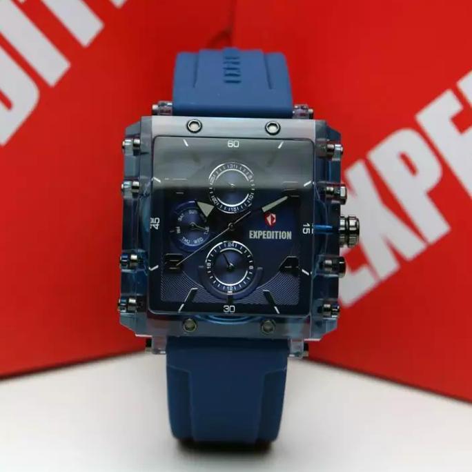 JAM TANGAN wanita pria  EXPEDITION E6808 E 6808 / E 6782 E6782 Rubber original