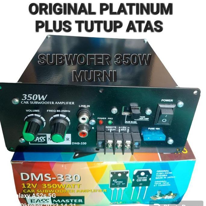 TERMURAH - power ampli amplifier subwofer mobil car monoblock dms 350w 350 dms 330 gigabass kit pcb 
