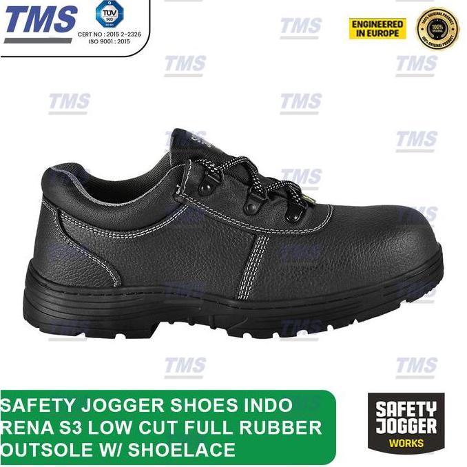 EXAMINER Sepatu Safety JOGGER INDO RENA S3 Low Cut Full Rubber Outsole W/ Shoelace - Original
