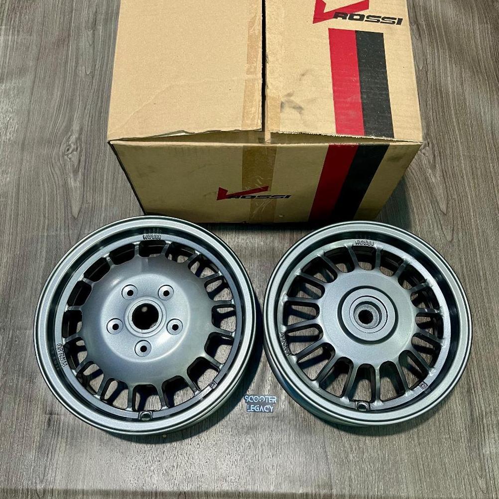 Velg VROSSI Uno Gun Metal Front & Rear Vespa S LX LXV Ring 10"