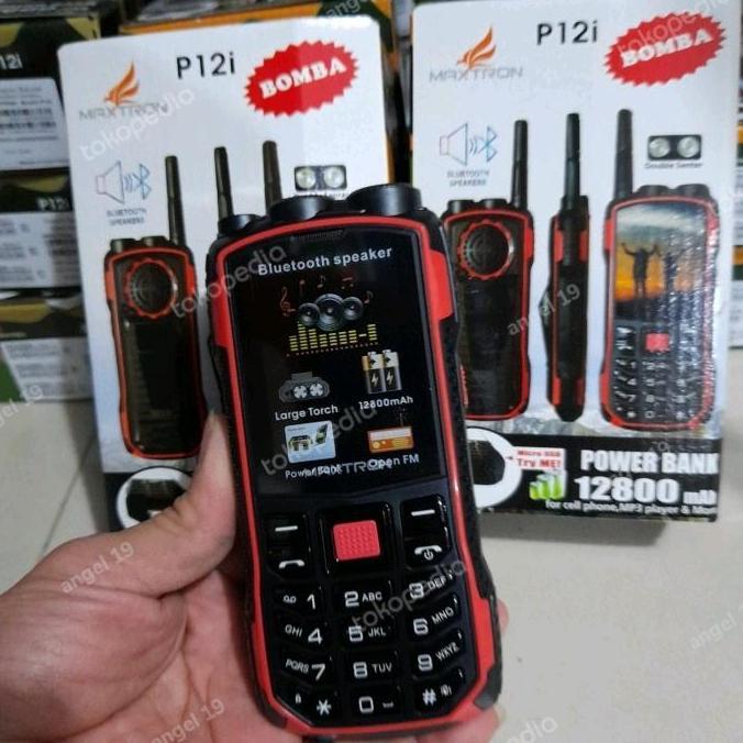 Hp Gunung Maxtron Bomba P12I Baterai Besar