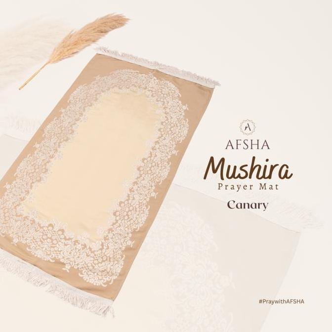 Afsha - Sajadah Premium Mushira Prayer Mat (Free Box Hampers)