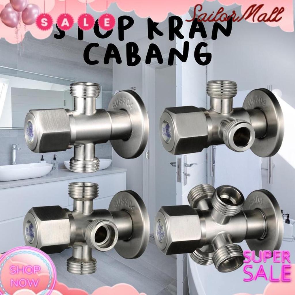 Terlaris Stop Keran CABANG ANTI KARAT SUS304 Kran Shower Closet Jet Closet HIGH