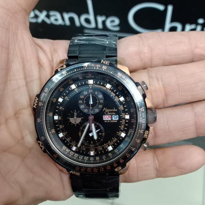 ALEXANDRE CHRISTIE AC6476 / AC 6476 MC ROSEGOLD BLACK MAN