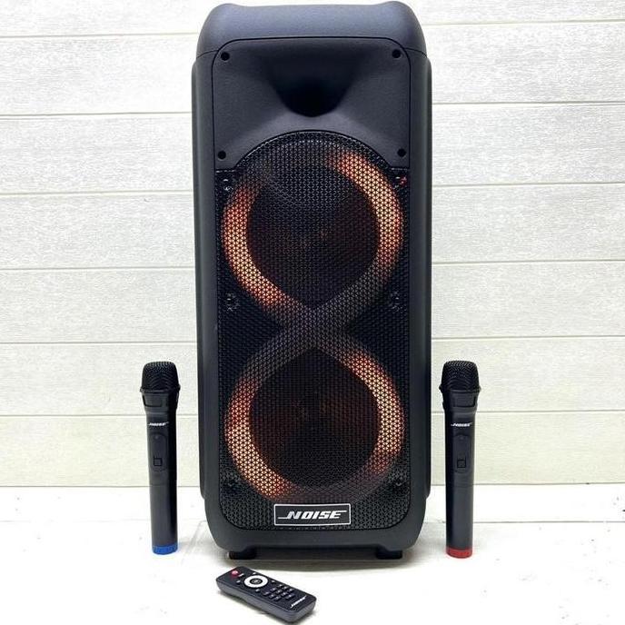 Portable Noise Gi New Duble Original Speaker 8 Inch x2 Bluetooth