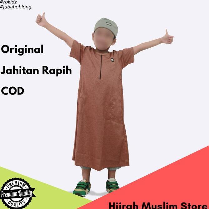 Baju Gamis Jubah Muslim Anak Laki Laki Cowok Bahan Katun Madinah Rosal