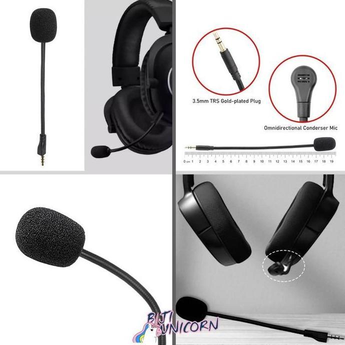 Mic Logitech G Pro X Gaming Headset Microphone Replacement [terbaik]