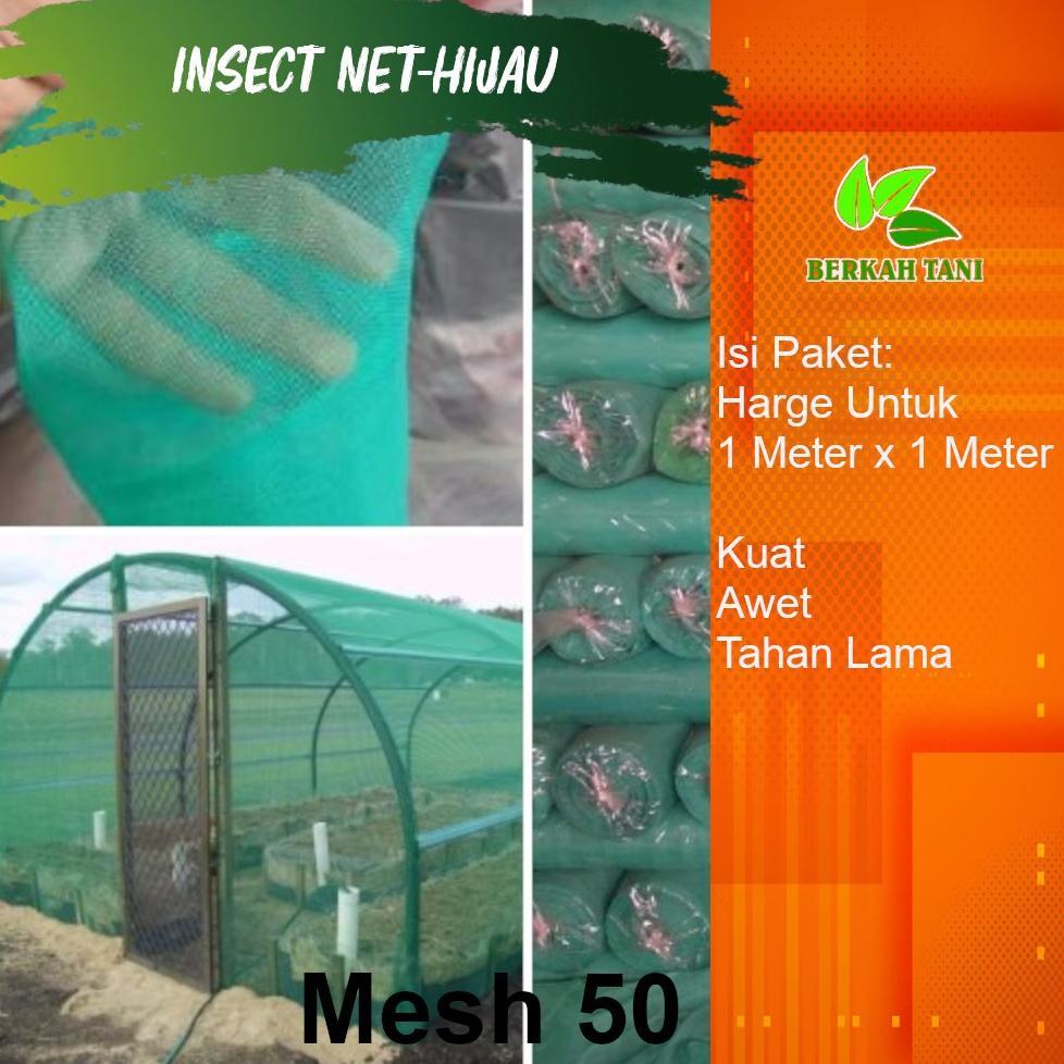 Bisa Cod Insect Net Insek Net Jaring Serangga Hijau Mesh 50 ><