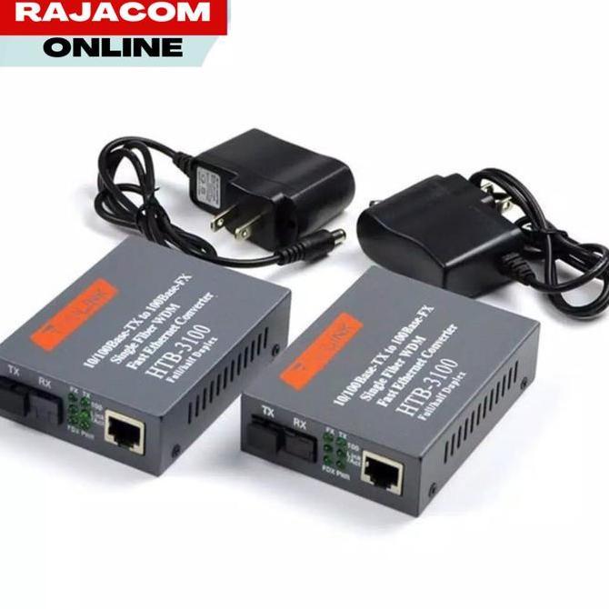 Netlink HTB 3100 Fiber Optic To Lan Media Converter A+B 1Set Net Link