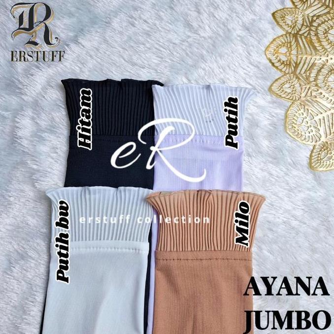 Jumbo Big Size Handsock Ayana Queen Ruffle / Manset Jumbo Big Size Renda Plisket Senada / Manset Tan