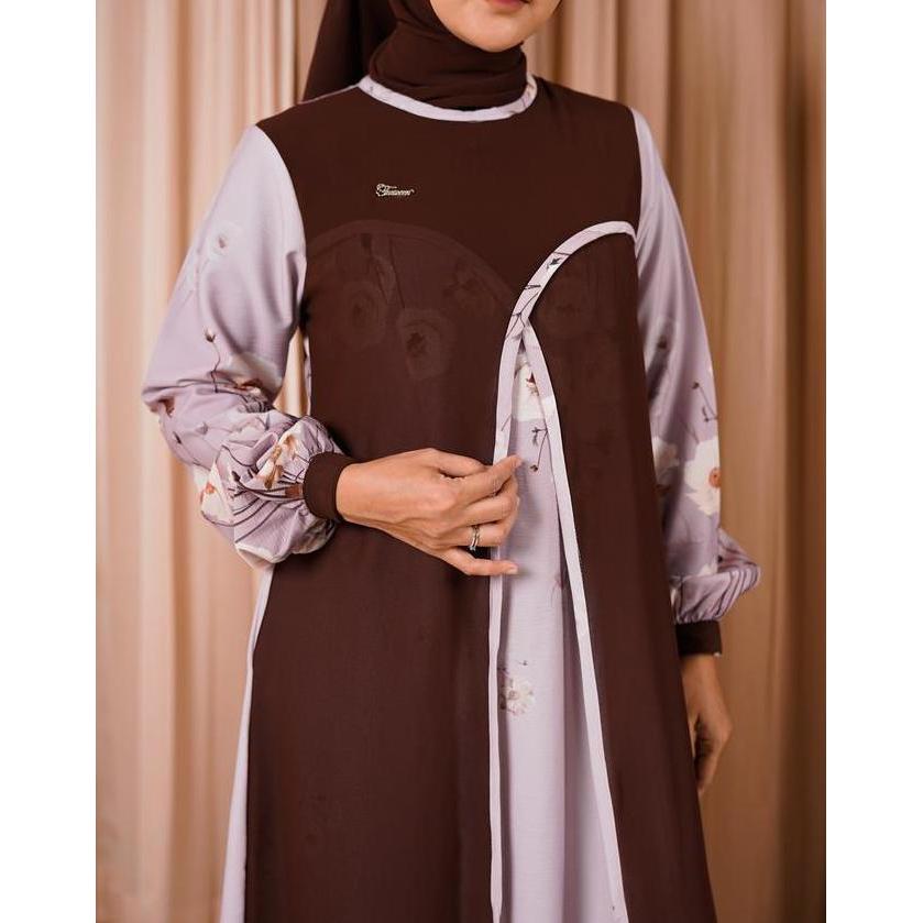 Taneem Kavin Dress Kode 2558 Gamis Motif