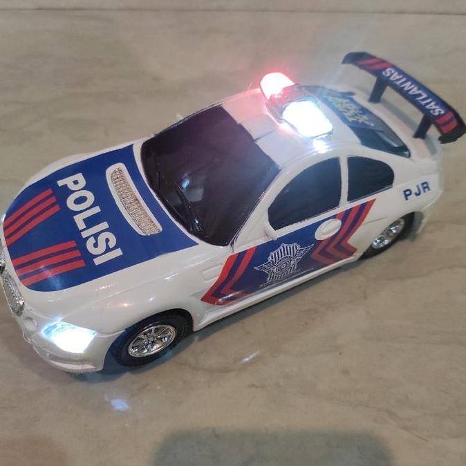 Mainan Mobil Sedan Polisi PJR Satlantas Menyala Dan Suara