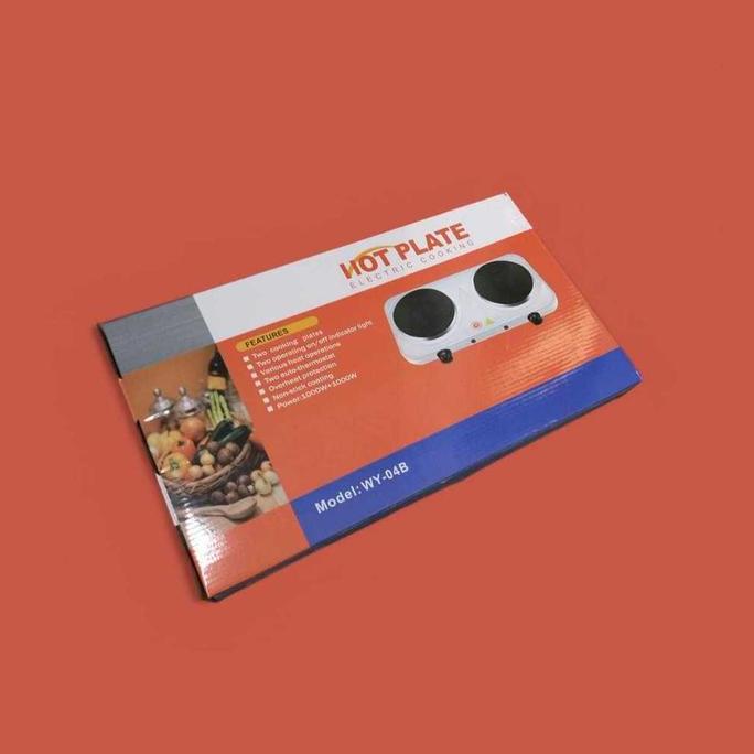 GUYS BELII COD Taffware Kompor Listrik 2 Tungku Hemat Listrik Low Watt Kecil Portable Hot Plate 2000