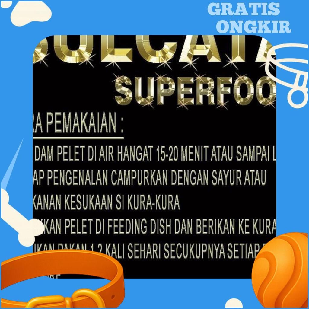 2Kg Sulcata Superfood Pelet Makanan Sulkata Tortoise Food Pakan Super Kura-Kura Darat Adult Baby Bit