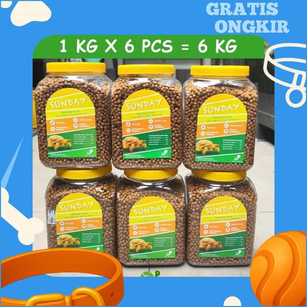 1 Kg Sunday Tortoise Food 1Kg Pelet Kura Darat Makanan Kura Darat - Pelet Kura Darat - Pelet Tortois