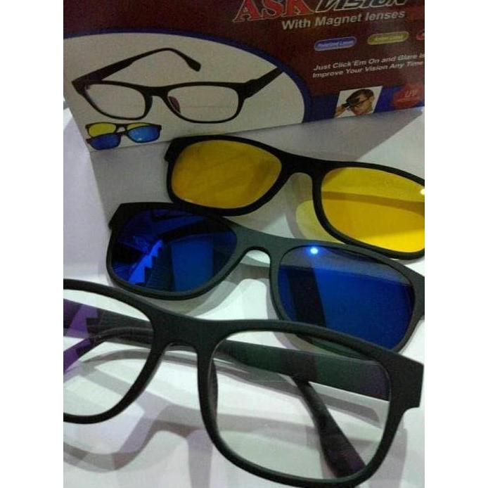 kacamata hd vision/kacamata/kacamata fashion pria/paket kacamata