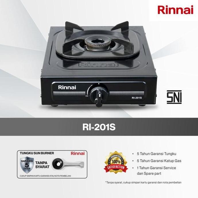 Kompor Gas Rinnai RI 301S 1 Tungku  - Kompor Gas Rinnai RI 201S 1 Tungku / Kompor Gas Rinnai Satu Tu