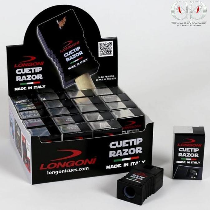 TERMURAH - LONGONI CUE TIP RAZOR - Rautan Tip Stik Biliar