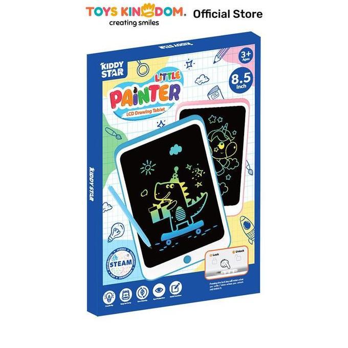 TERMURAH - KIDDY STAR 8.5 INCI LCD DRAWING BOARD RANDOM
