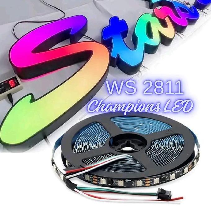 LED Strip Pixel RGB 5050 WS2811 DC 12v 60 LED/meter